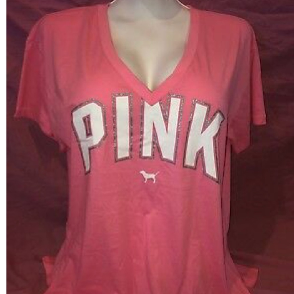 VS pink legging tee NEW